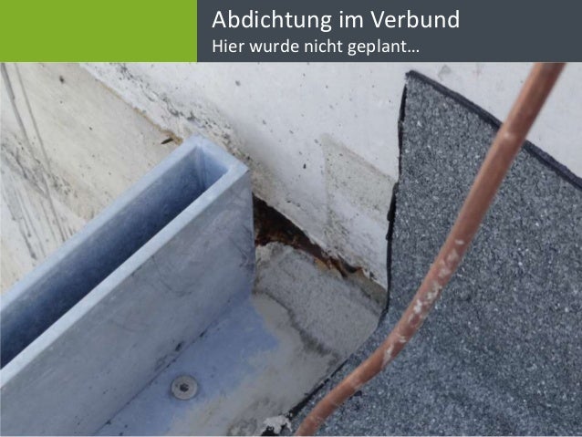 Abdichtung im Verbund