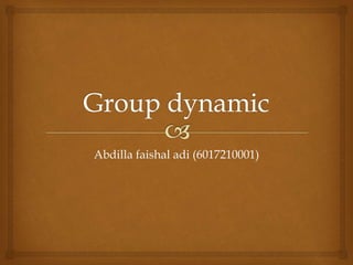 Abdilla faishal adi (6017210001)
 