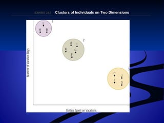 EXHIBIT 24.EXHIBIT 24.77 Clusters of Individuals on Two DimensionsClusters of Individuals on Two Dimensions
 