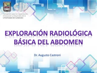 Dr. Augusto Castroni
 