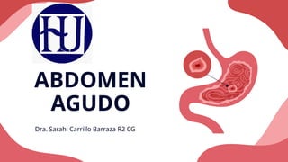 ABDOMEN AGUDO, apendicitis, pancreatitis, colecistitis aguda. | PPT
