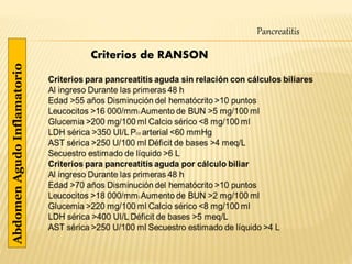 Abdomen agudo inflamatorio | PPTX