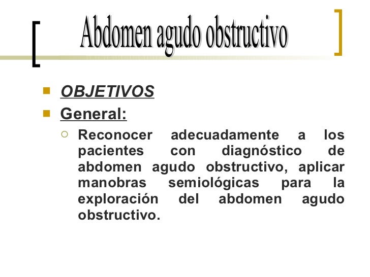 Abdomen Agudo Obstructivo Seminario