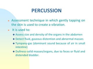 Abdominal Assessment.power point presentation | PPT
