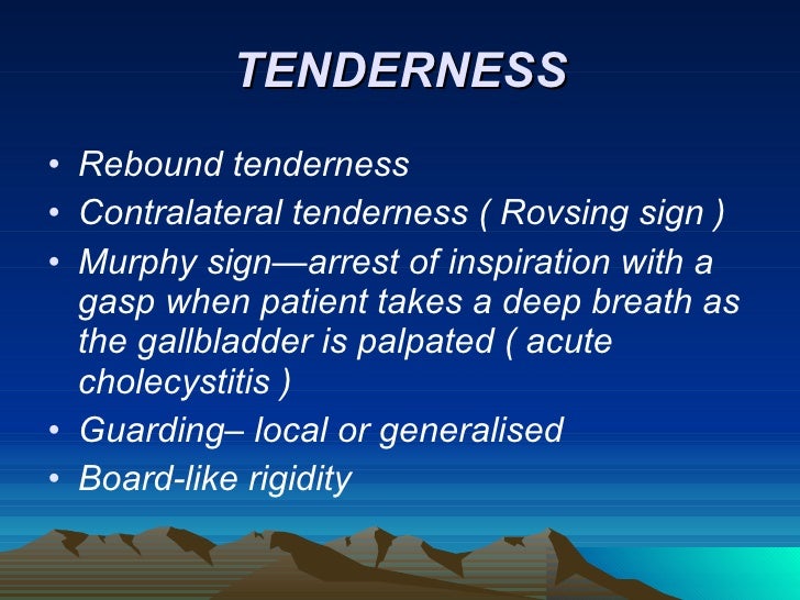 Abdominal examination