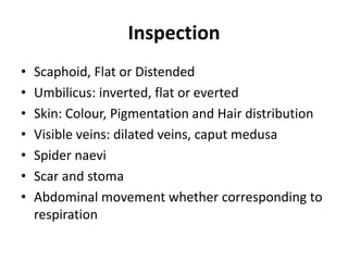 Stoma Inversion Abdominal Examination | PPTX