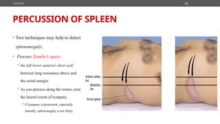 Abdominal examination for C1 medical students | PPTX