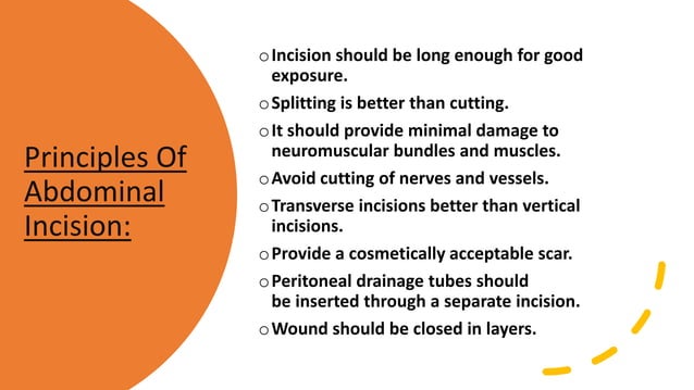 SURGICAL INCISIONS ON ABDOMINAL WALL | PDF