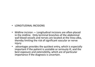 High Midline Incision Comprehensive Guide to Abdominal Incision and Closure Techniques in ...