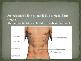 Abdominal incisions