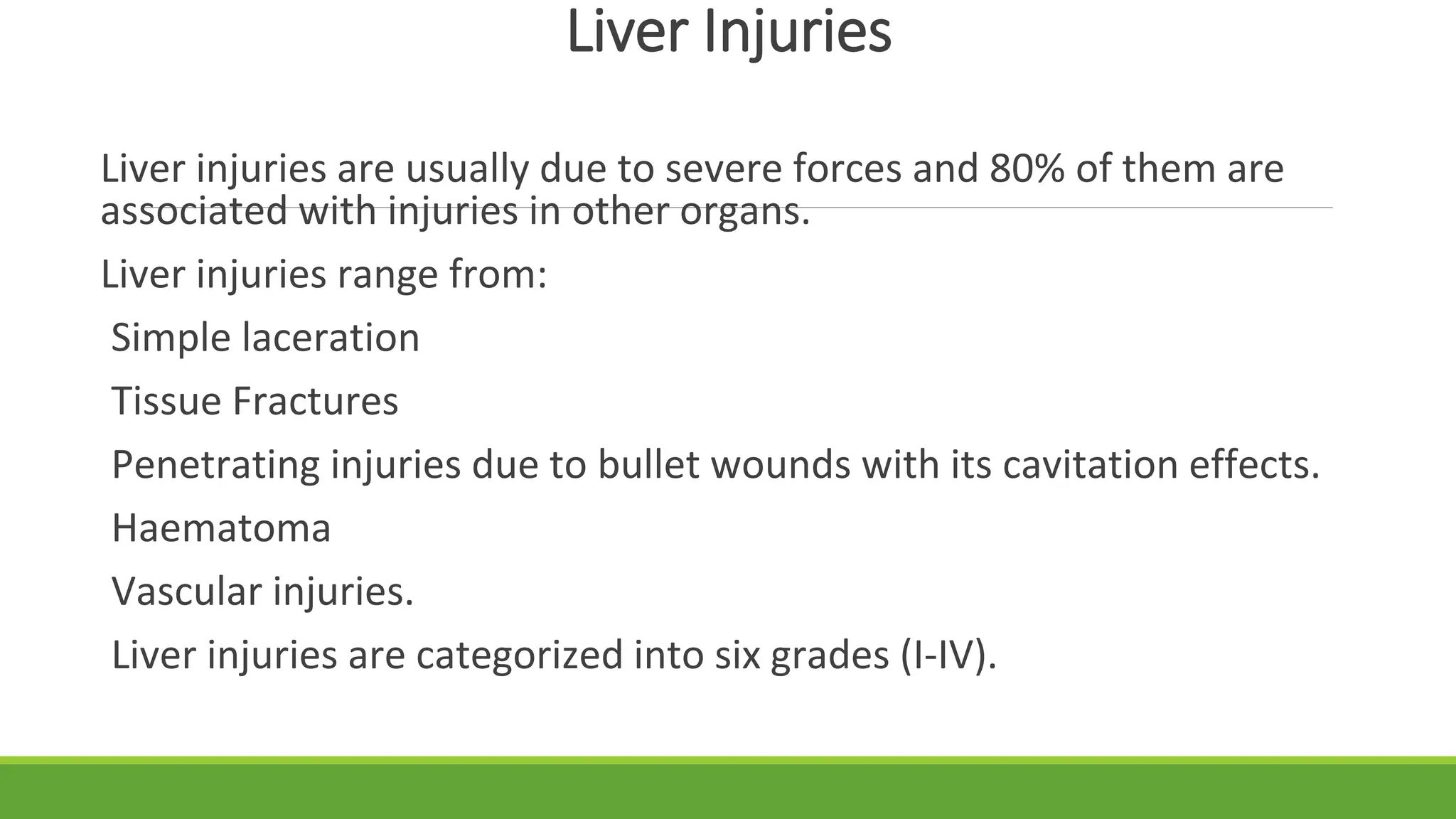 Abdominal Injuries: splenic rupture, liver injury | PPTX