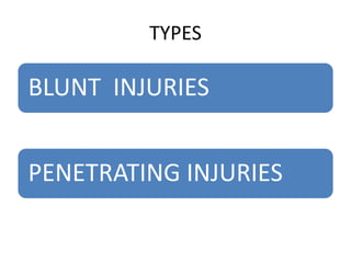 ABDOMINAL INJURIES And the management of | PPTX