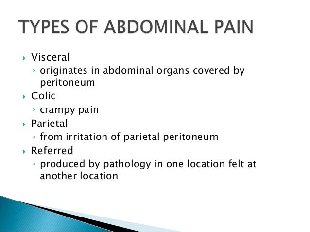 Abdominal pain Abdominal pain