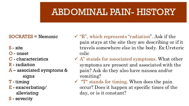 severe colicky abdominal pain