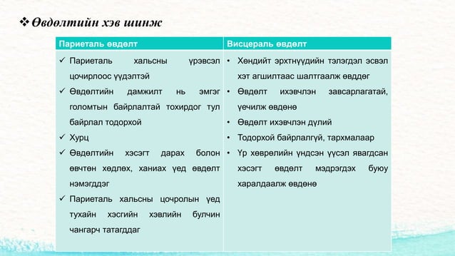 Хэвлийн өвдөлт | PPT