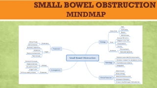 SMALL BOWEL OBSTRUCTION
MINDMAP
 