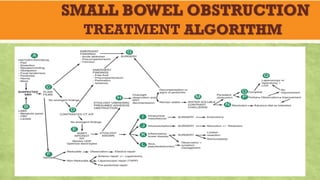 SMALL BOWEL OBSTRUCTION
TREATMENT ALGORITHM
 