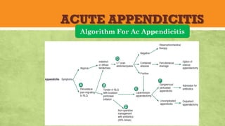 ACUTE APPENDICITIS
Algorithm For Ac Appendicitis
 