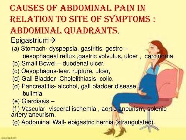 Abdominal pain and pregnancy