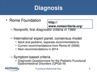 Abdominal Pain in Children - Review and Mangement .ppt