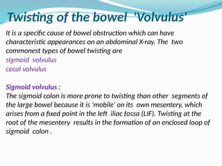 Volvulus Formation Abdominal Radiology - x-rays of abdomen | PPTX