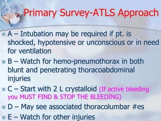 Abdominal trauma | PPTX