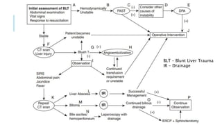 BLT – Blunt Liver Trauma
IR - Drainage
 