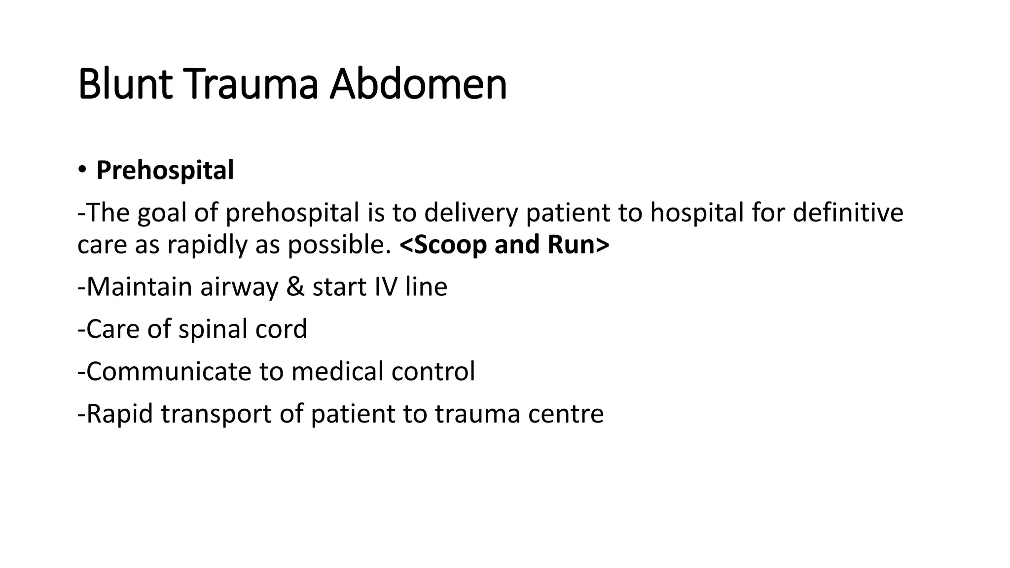 Abdominal trauma | PPTX