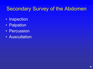 Comprehensive Management of Abdominal Trauma in Emergency Medicine | PDF