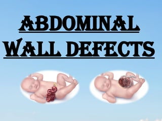 abdominal wall defect in child health nursing | PPTX