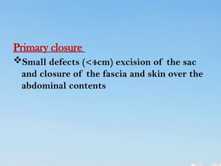 abdominal wall defect in child health nursing | PPTX