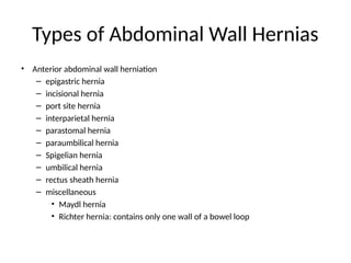 ABDOMINAL WALL HERNIA inguinal and abdominal wall hernia.pptx