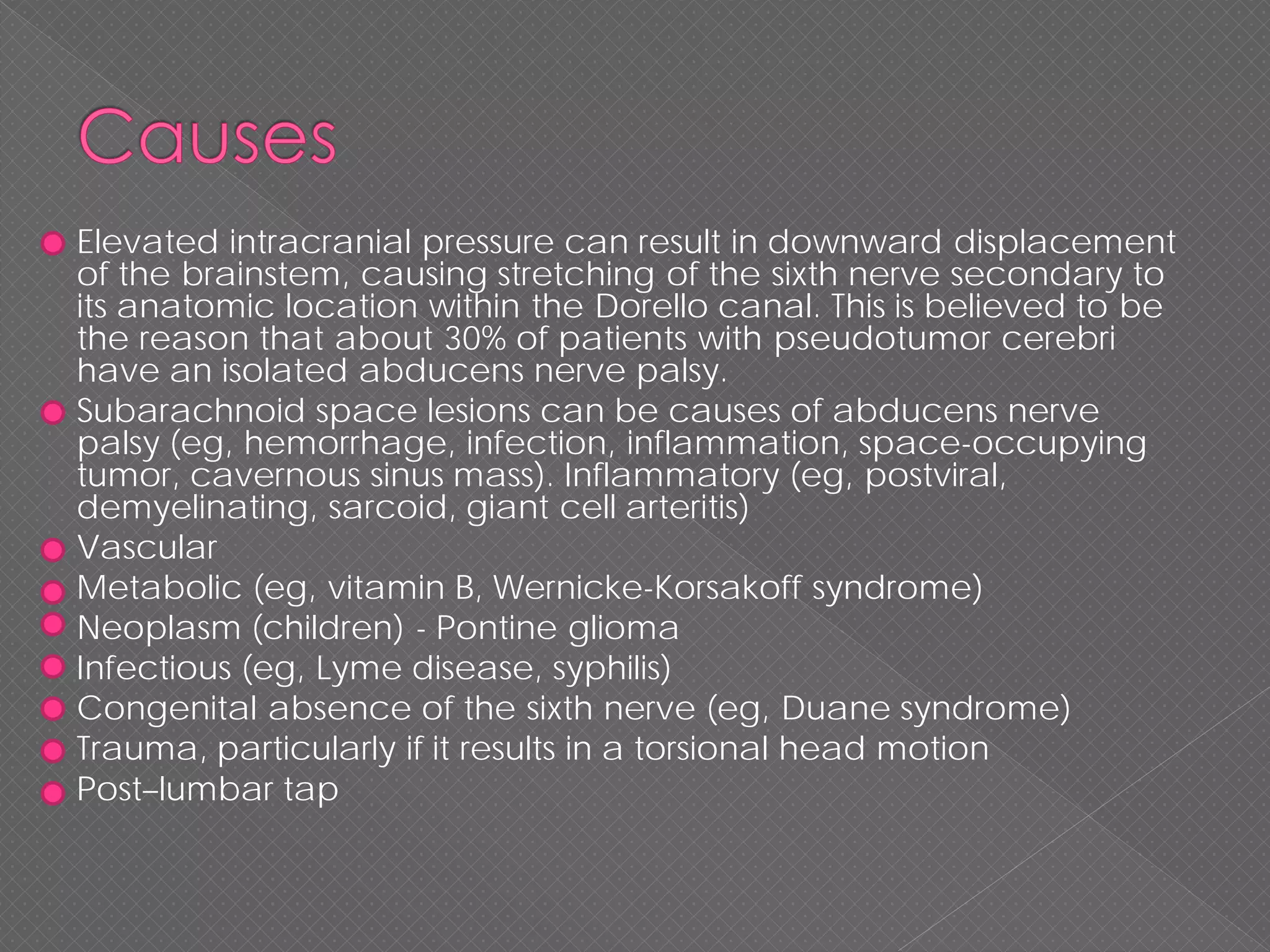 6 th nerve palsy | PDF