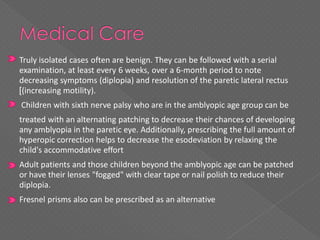 6 th nerve palsy | PDF