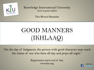 presentation on good manners