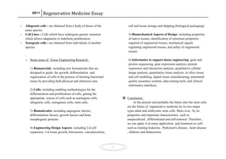 Regenerative medicine essay 08 image