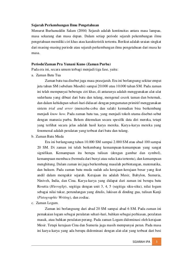 Sejarah Sains Presentasi