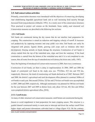 ASSESSEMENT OF FARMERS’ PERCEPTION ON SOIL EROSION AND USE OF PHYSICAL ...