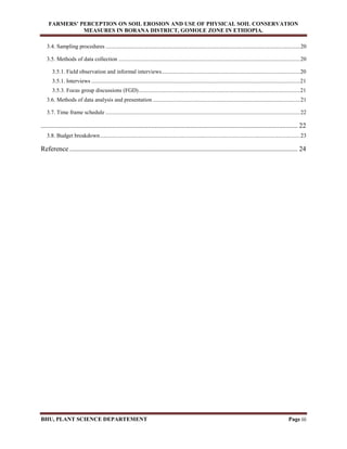 ASSESSEMENT OF FARMERS’ PERCEPTION ON SOIL EROSION AND USE OF PHYSICAL ...