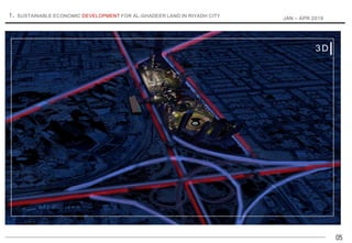 05
1. SUSTAINABLE ECONOMIC DEVELOPMENT FOR AL-GHADEER LAND IN RIYADH CITY
JAN – APR 2019
3D
 