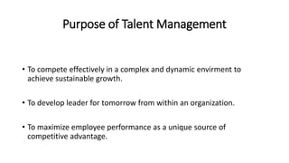 Talent Management (HRM) by Abdul Muneeb Khan | PPTX