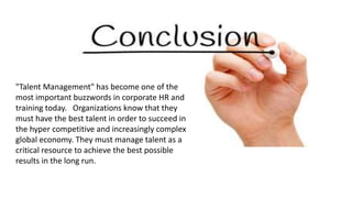 Talent Management (HRM) by Abdul Muneeb Khan | PPTX