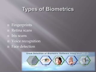 Introduction To Biometrics | PPTX