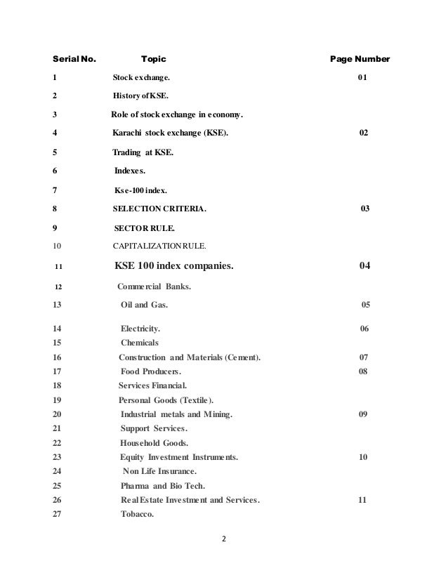 karachi stock exchange