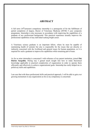 Abd Ur Rehman Final Internship Report | PDF