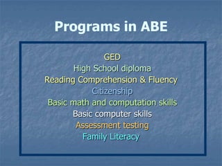 Abe Program Abe | PPT
