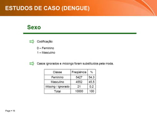 ESTUDOS DE CASO (DENGUE)