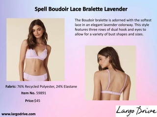 A beautiful bralette to wear as both an undergarment or a crop top