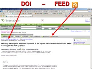 DOI  –  FEED   