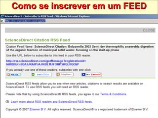 Como se inscrever em um FEED 